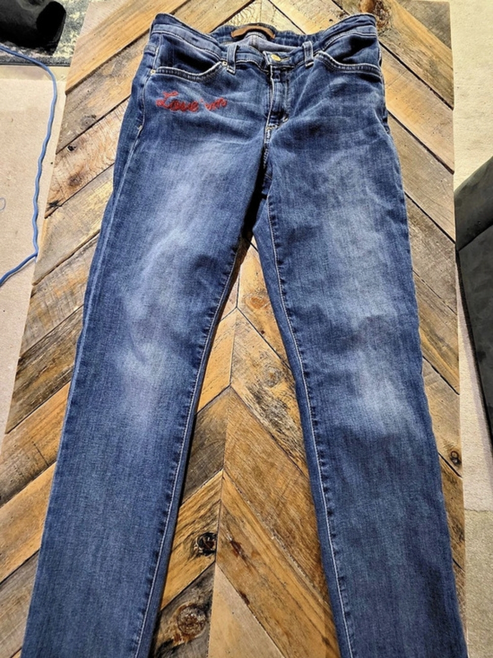 Joe's Jeans The Smith Mid Rise Straight Ankle Jeans Blue Waist 26